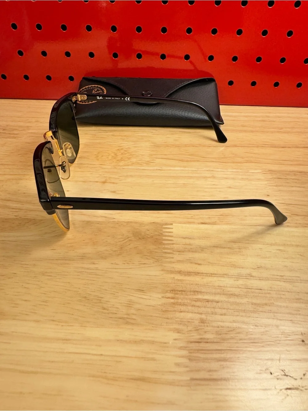 Ray-Ban Clubmaster Sunglasses Black/Gold RB 3016
